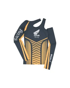 Andersson Bell Adsb Racing Cut Out T-Shirts Atb928W(Charcoal)-Women Tops