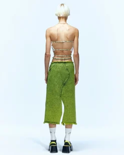 Andersson Bell Arina Green Garden Backless Bustier Atb944W(L/Green)-Women Tops