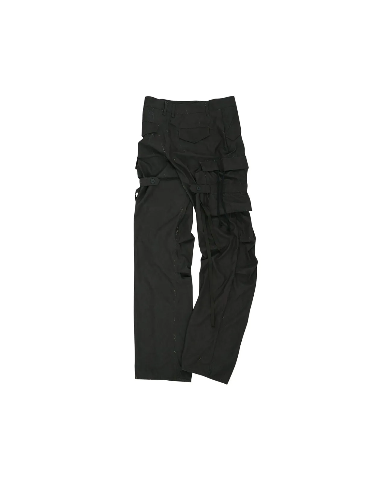 Andersson Bell Bisent Wrinkle Crack Cargo Pants Apa589M(Black/Khaki)-Men Trousers