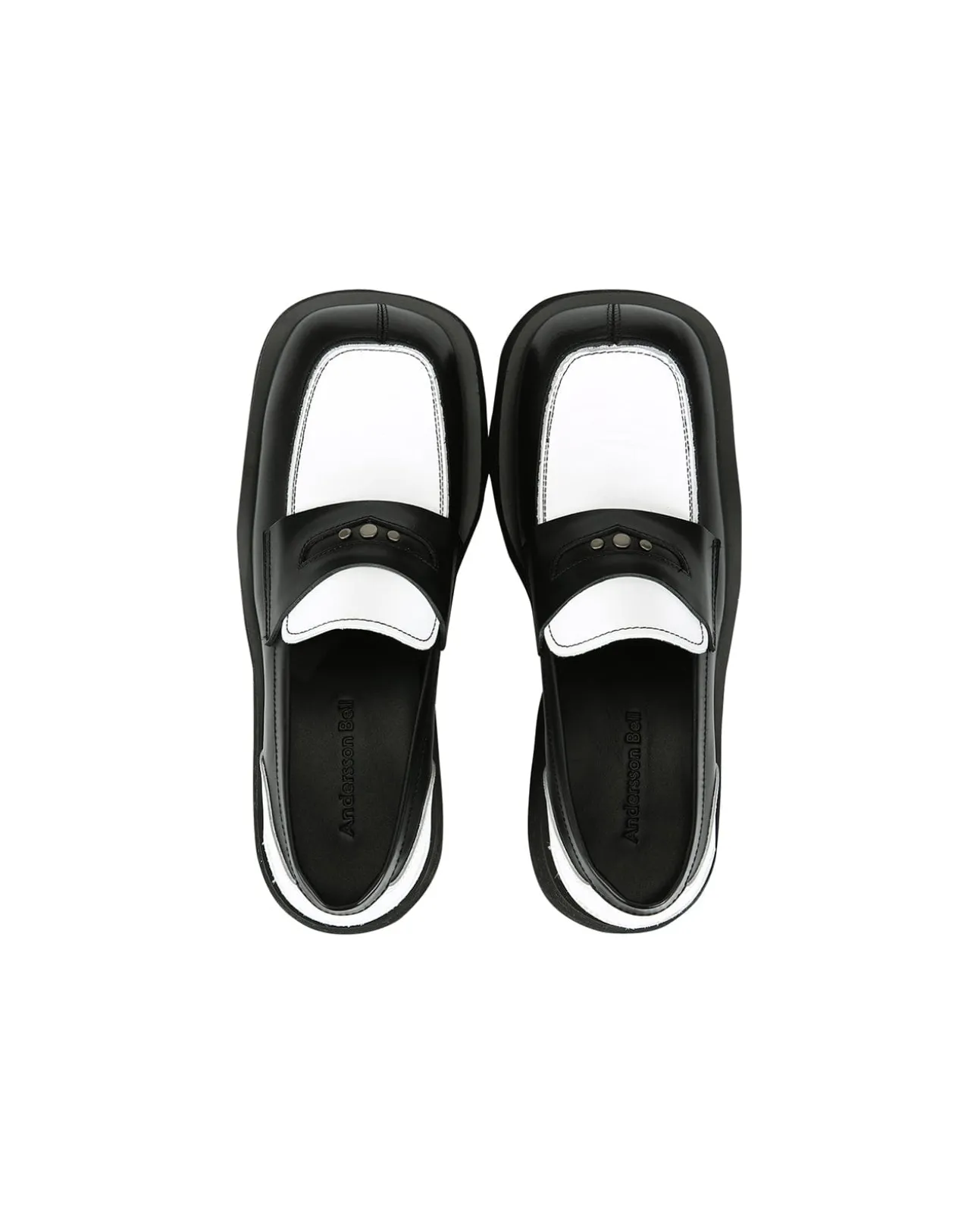 Andersson Bell Broeils 23 Penny Loafer Aaa328M(Black/White)-Men Shoes