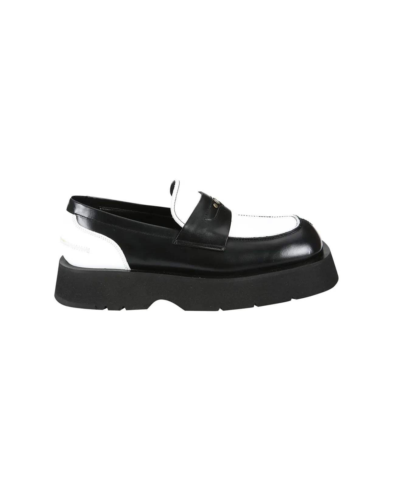 Andersson Bell Broeils 23 Penny Loafer Aaa328M(Black/White)-Men Shoes
