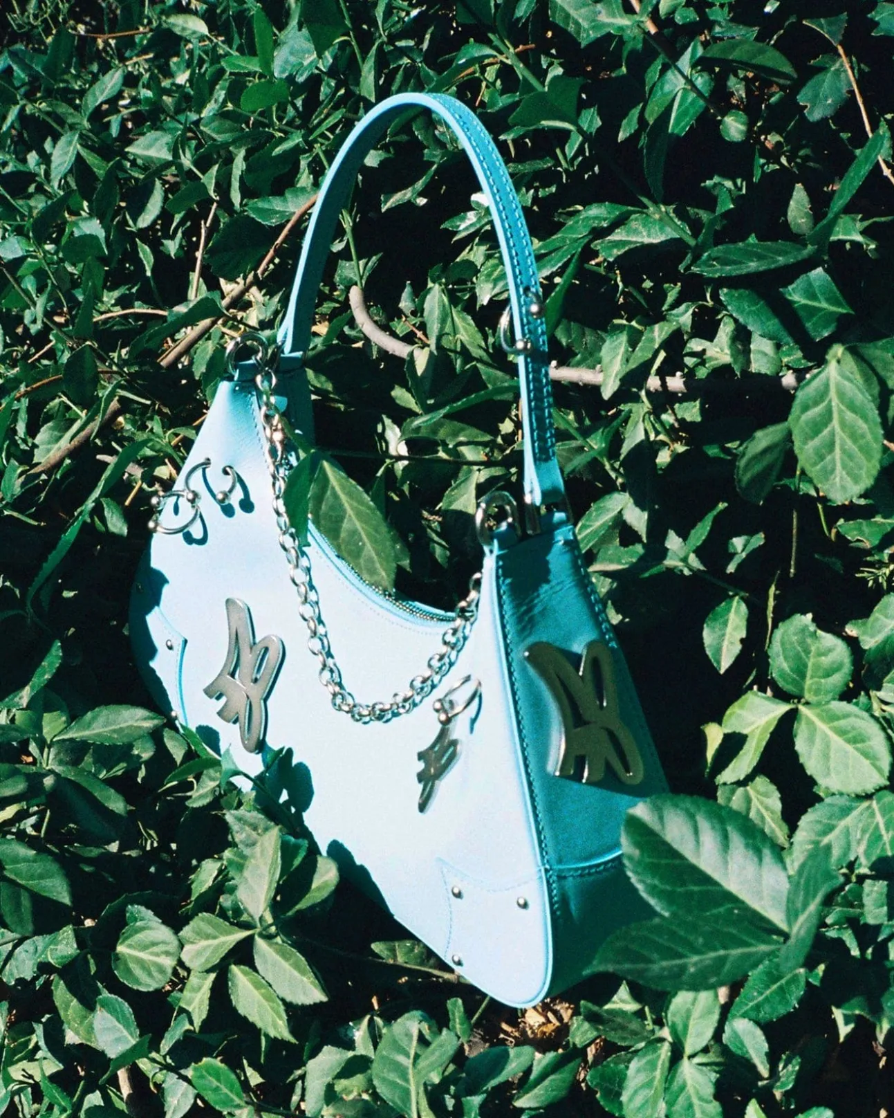 Andersson Bell Butterfly Ab Logo Chain Bag Aaa330W(S/Blue)-Women Bags