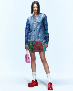 Andersson Bell Carl Painted Denim Print Top Atb926W(Multi)-Women Tops
