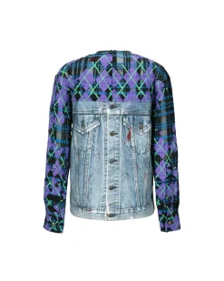 Andersson Bell Carl Painted Denim Print Top Atb926W(Multi)-Women Tops