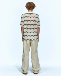 Andersson Bell Convex Multi Military Pants Apa638M(Beige)-Men Trousers
