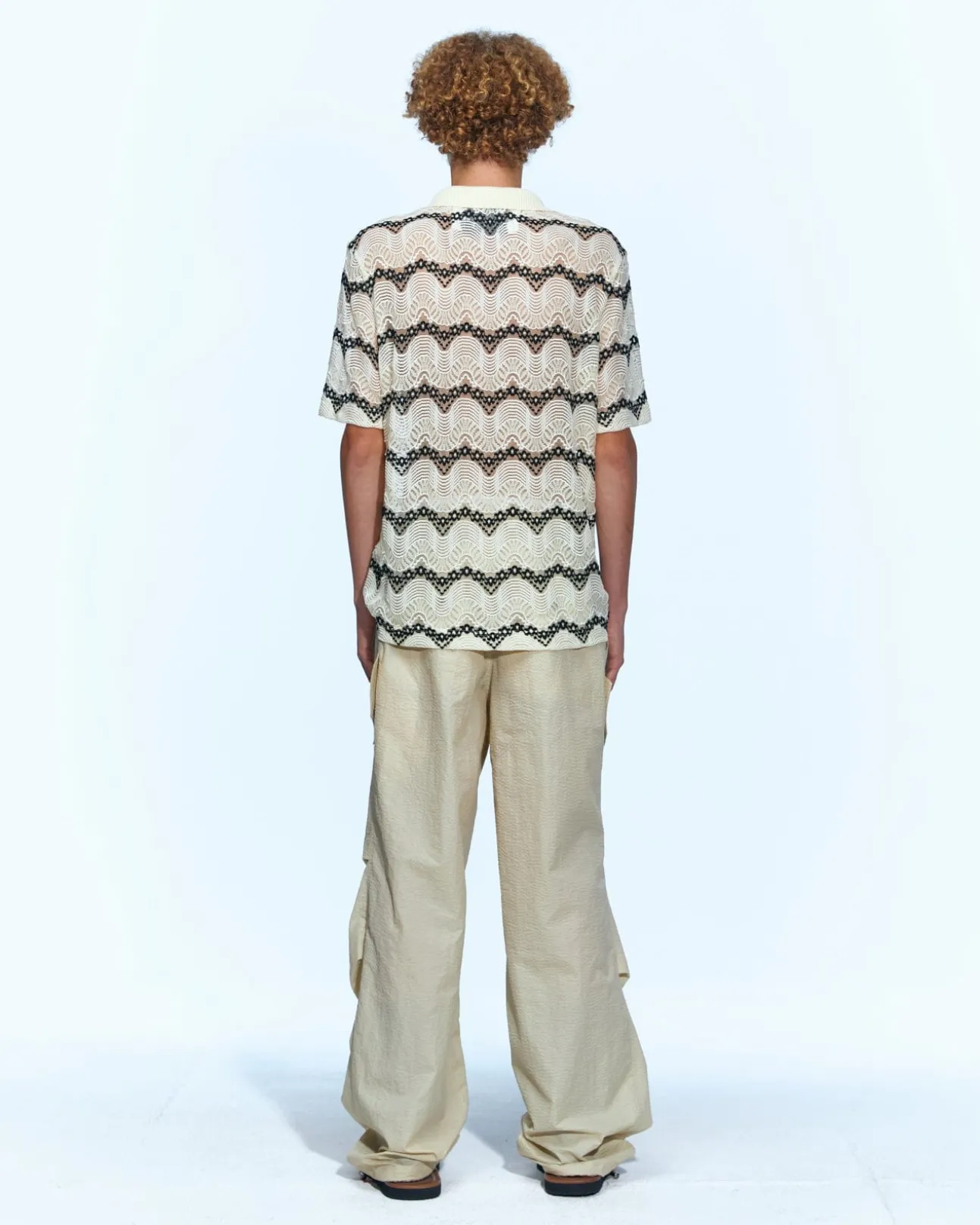 Andersson Bell Convex Multi Military Pants Apa638M(Beige)-Men Trousers