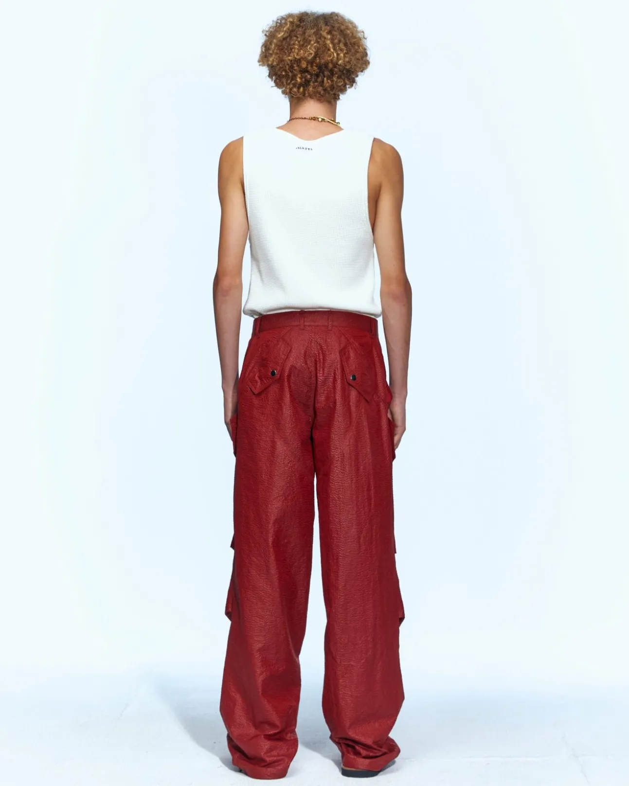 Andersson Bell Convex Multi Military Pants Apa638M(Red)-Men Trousers
