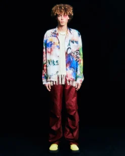Andersson Bell Convex Multi Military Pants Apa638M(Red)-Men Trousers