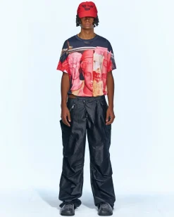 Andersson Bell Convex Multi Military Pants Apa638M(Black)-Men Trousers