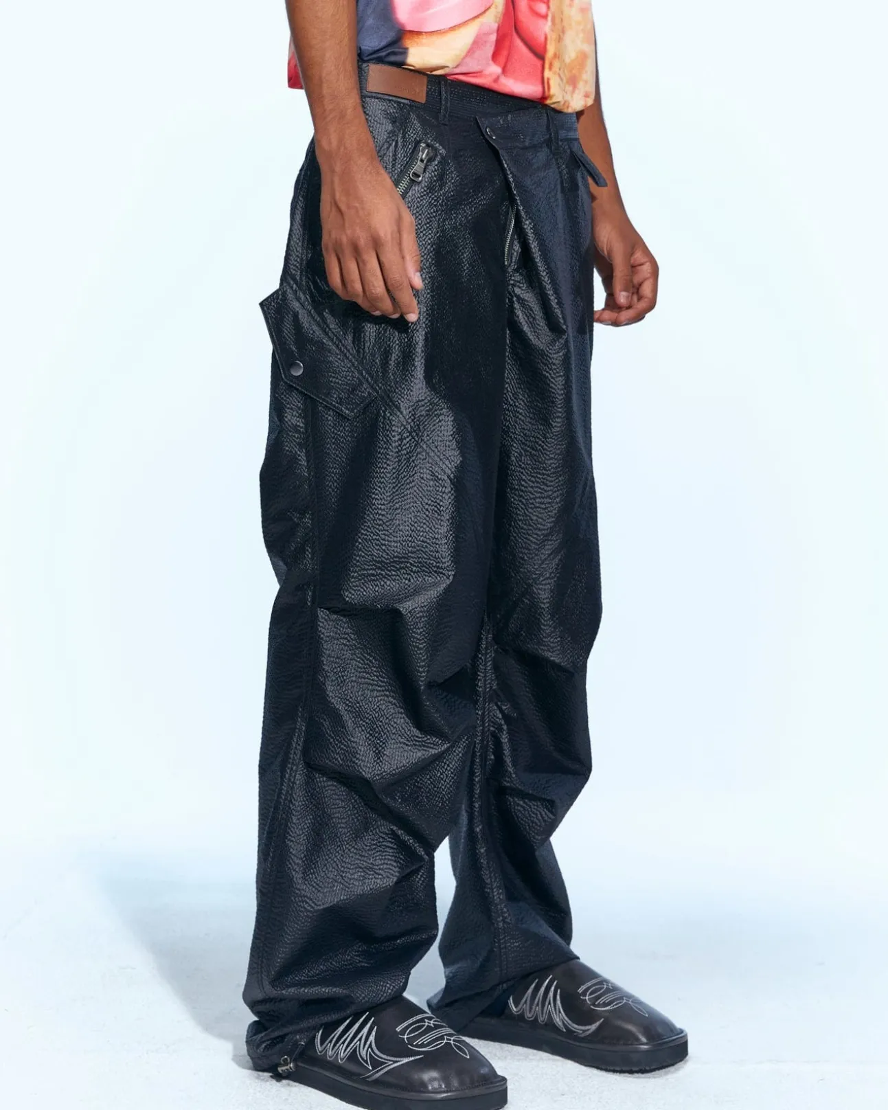 Andersson Bell Convex Multi Military Pants Apa638M(Black)-Men Trousers