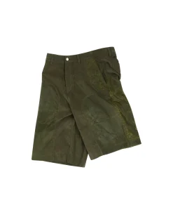 Andersson Bell Corduroy Panel Shorts Apa594M(Khaki)-Men Trousers