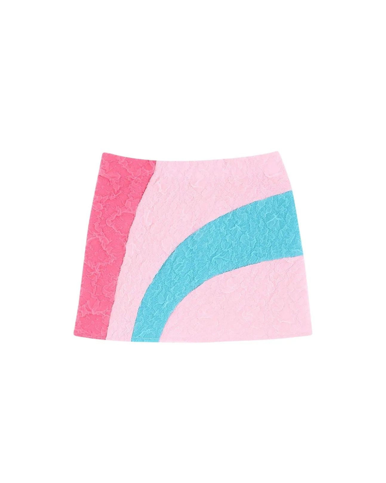 Andersson Bell Cotton Candy Chiffon Crinkle Mini Skirt Apa628W(Multi)-Women Skirts