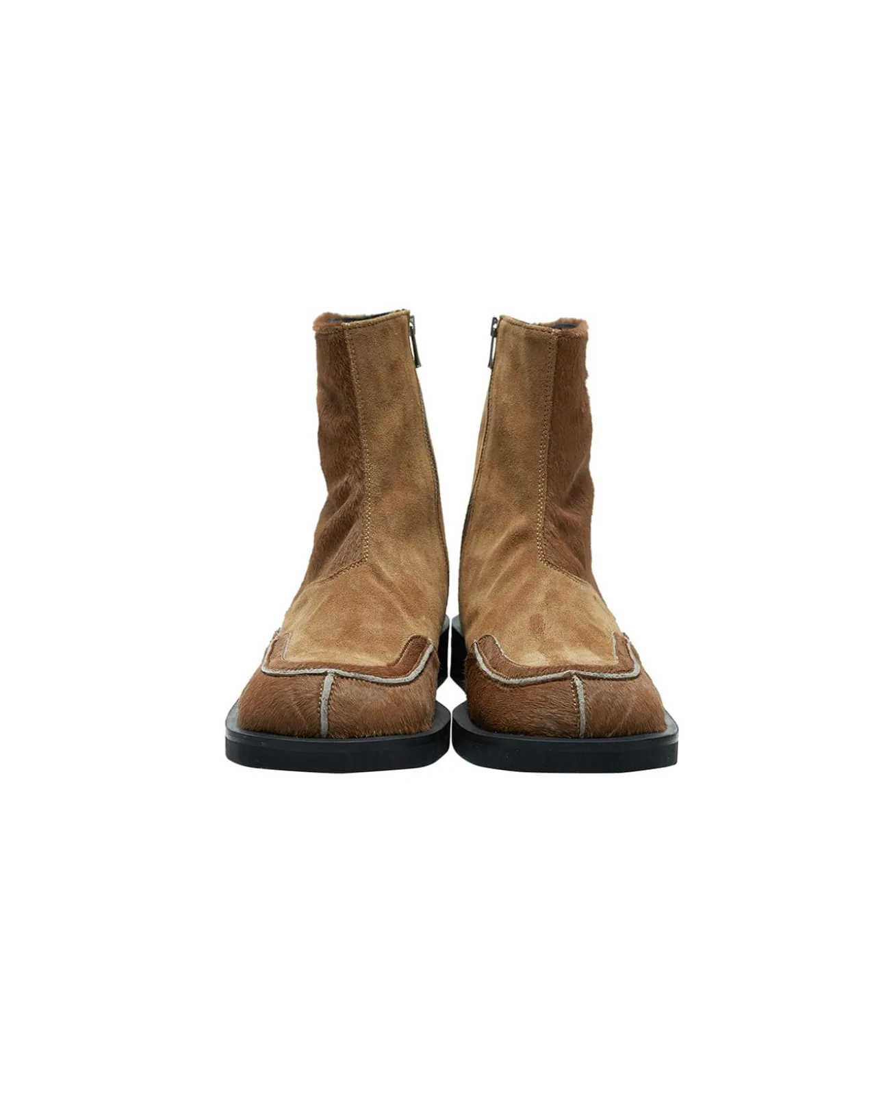 Andersson Bell Dayne Square Toe Chelsea Boots Aaa308M(Tan)-Men Shoes