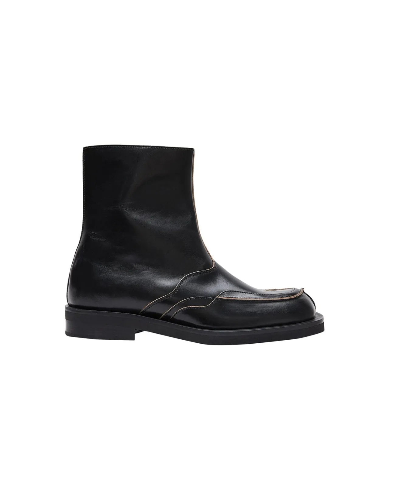 Andersson Bell Dayne Square Toe Chelsea Boots Aaa308M(Black)-Men Shoes