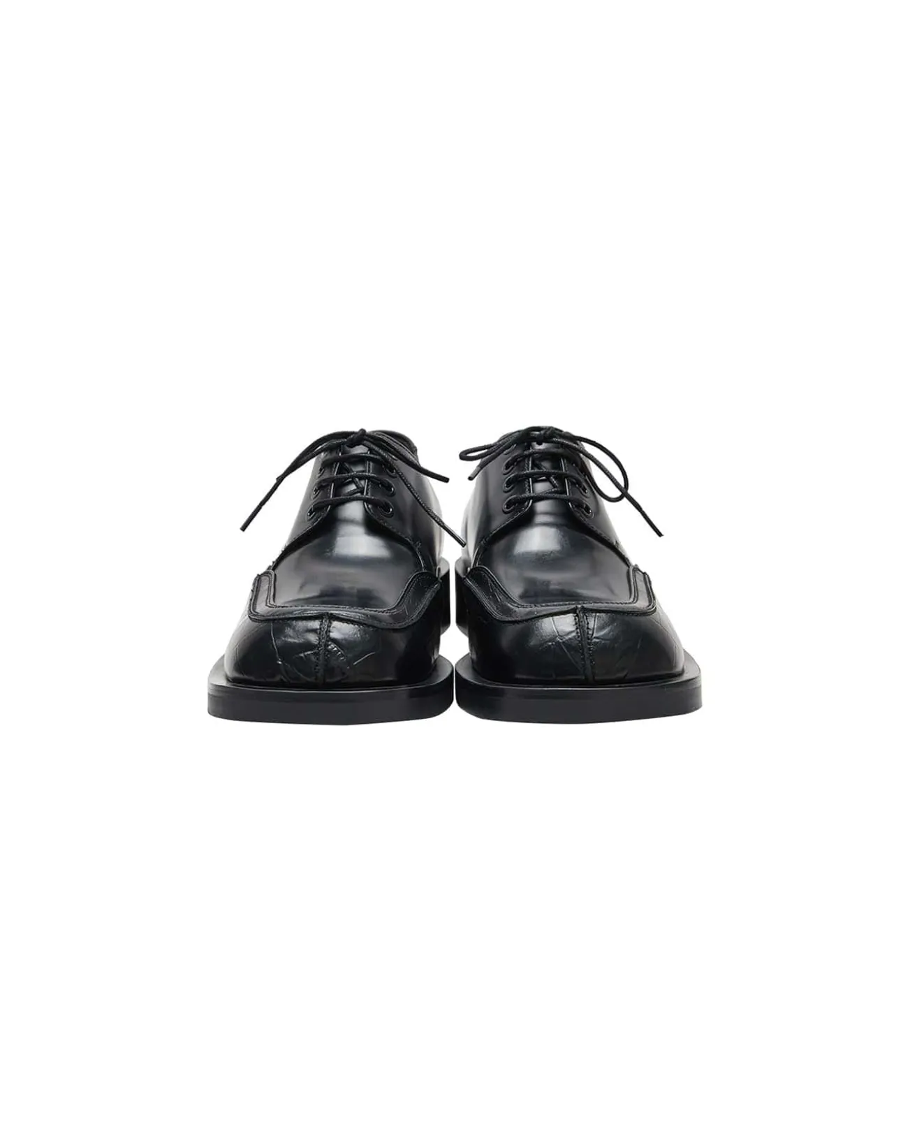 Andersson Bell Dayne Square Toe Derby Shoes Aaa307M(Black)-Men Shoes