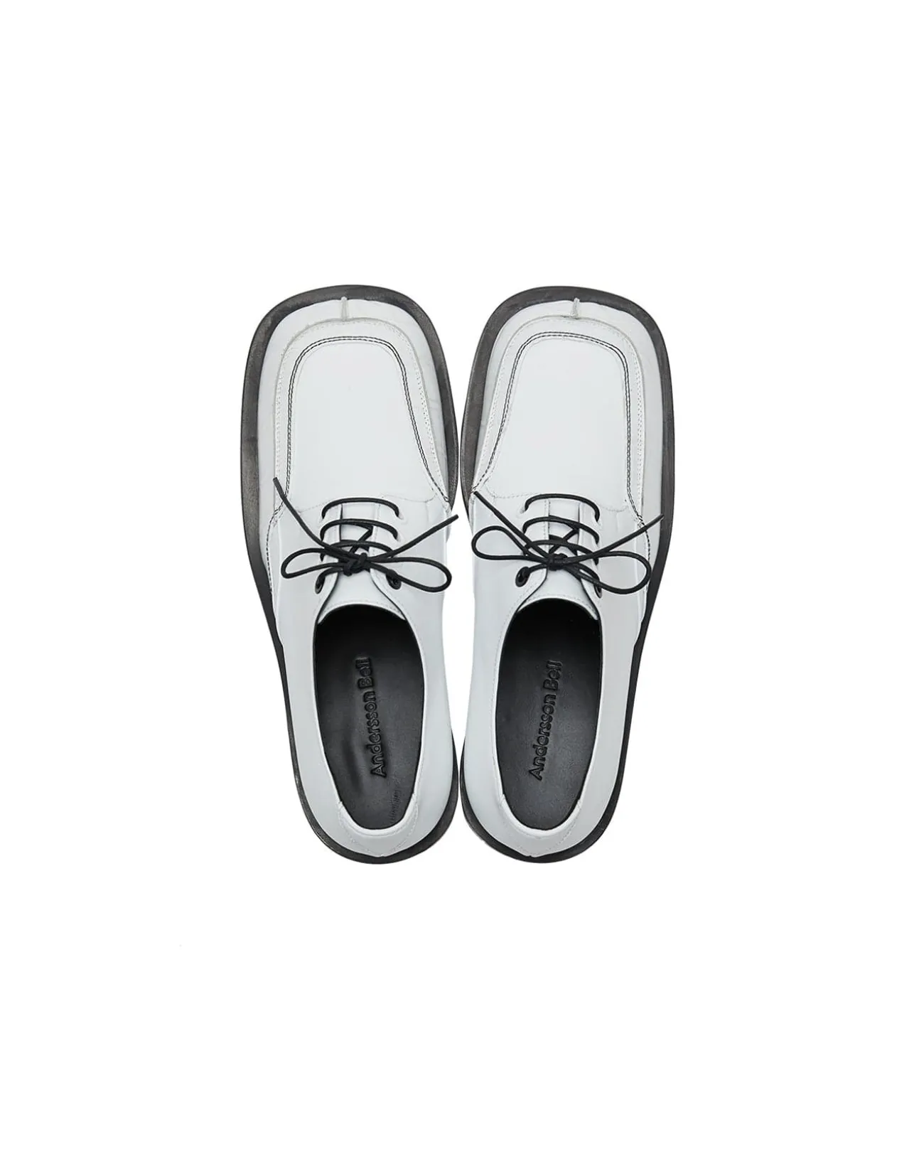Andersson Bell Dayne Square Toe Derby Shoes Aaa307M(White)-Men Shoes