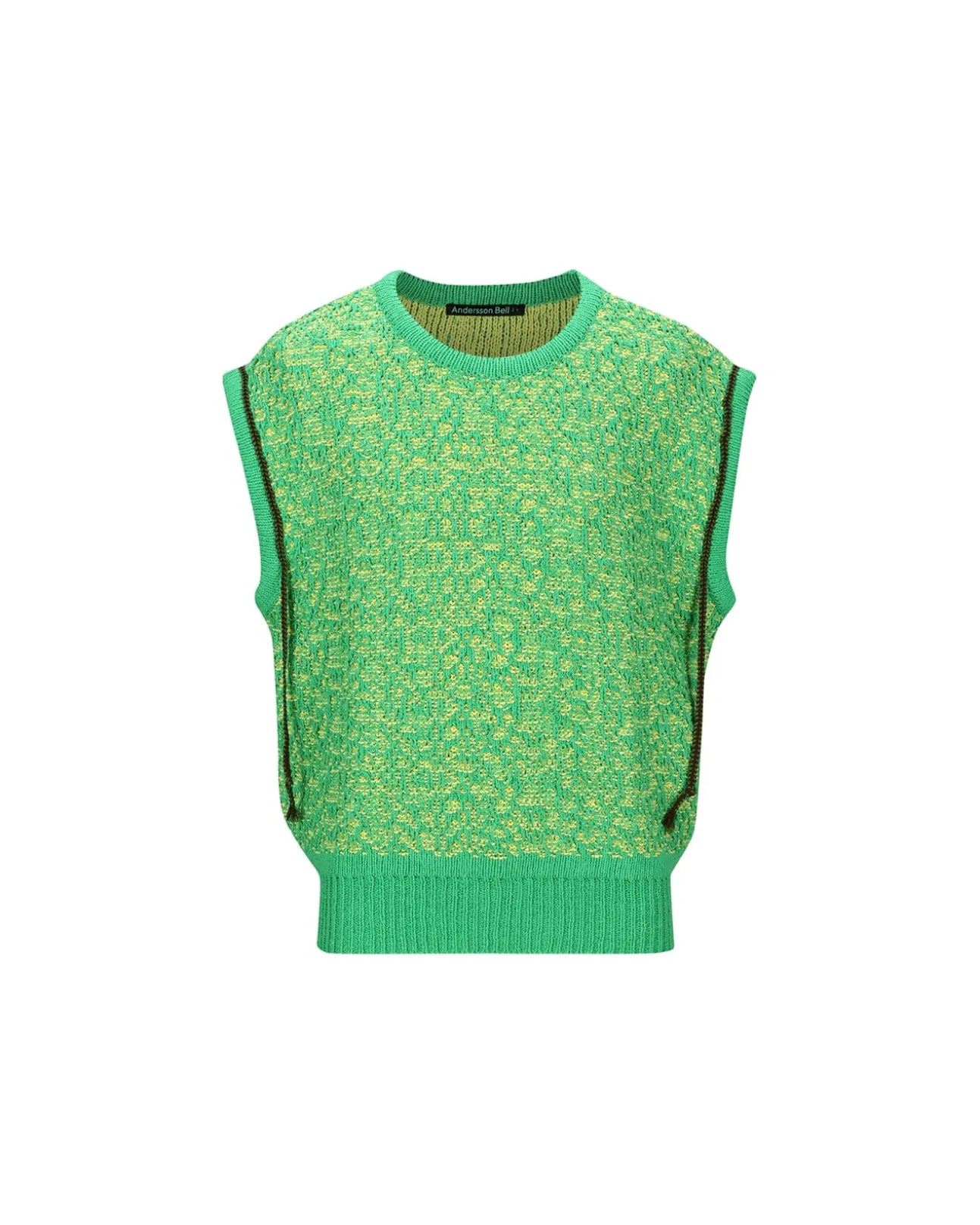 Andersson Bell Elmers Vest Atb866M(Green)-Men Knitwear