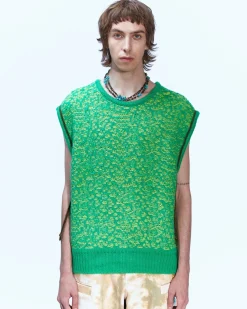 Andersson Bell Elmers Vest Atb866M(Green)-Men Knitwear