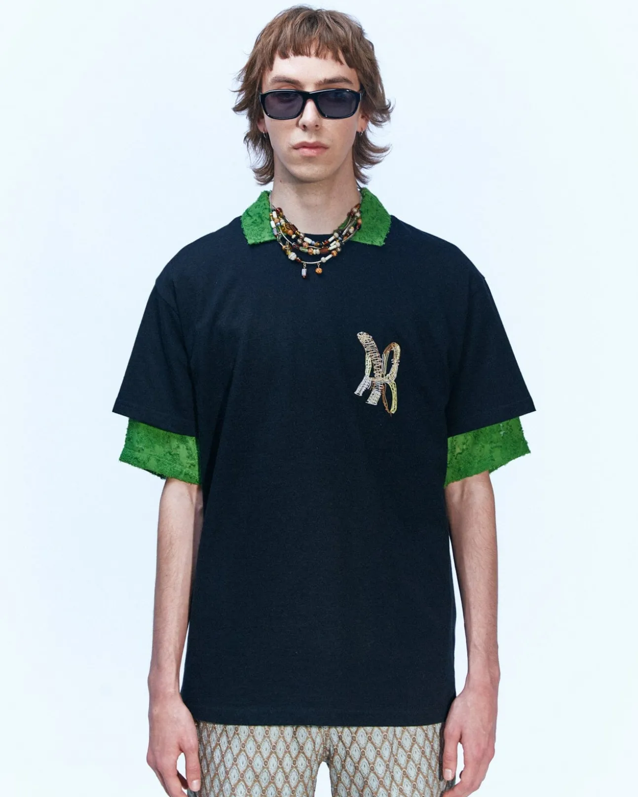 Andersson Bell (Essential) Unisex New Ab Print T-Shirts Atb897U(Black)-Men T-Shirts