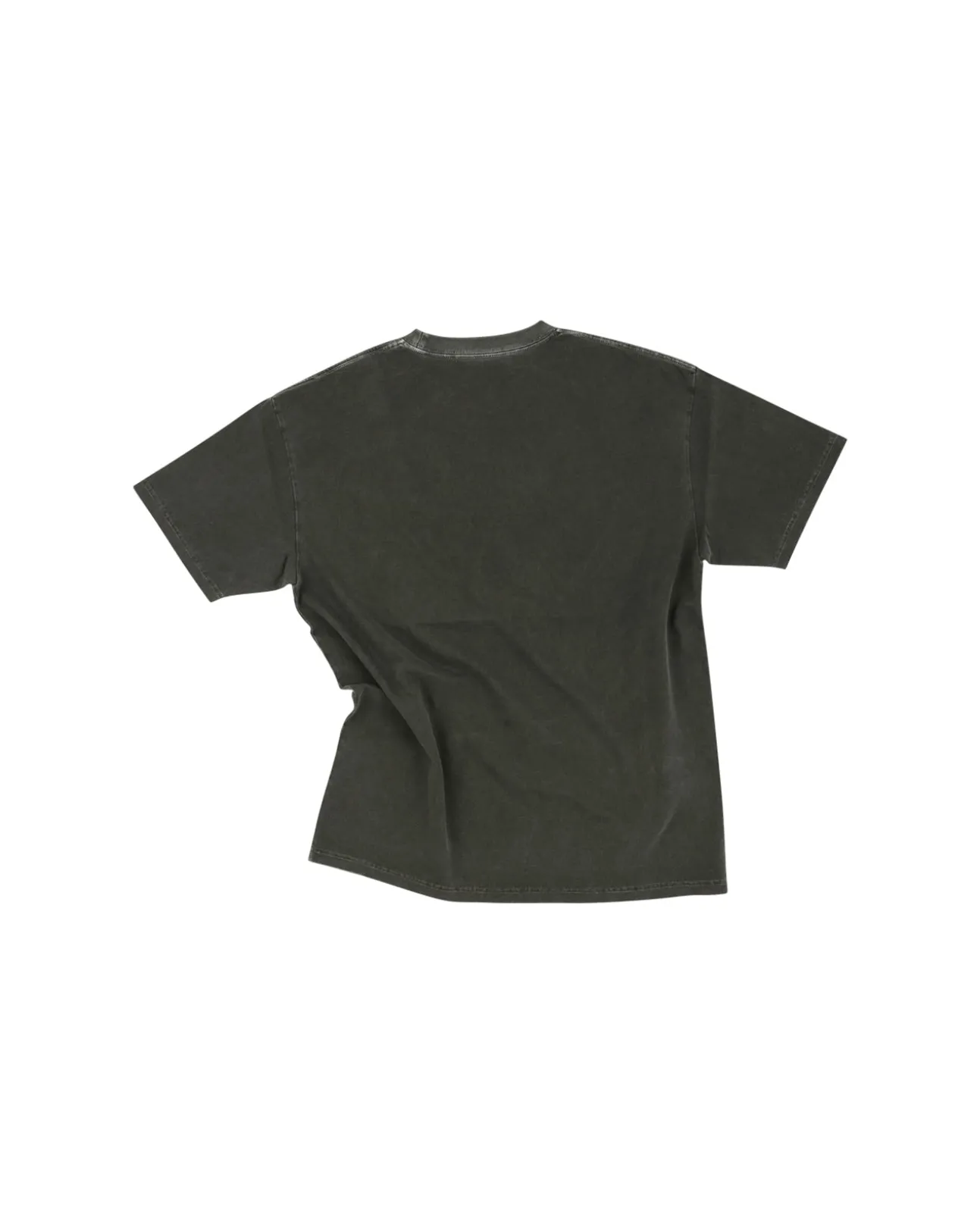 Andersson Bell (Essential) Unisex Overdyed Flower Palace T-Shirt Atb971U(Charcoal)-Men T-Shirts