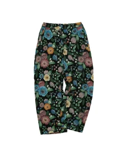Andersson Bell Flover Jacquard Beach Pants Apa555M(Black)-Men Trousers