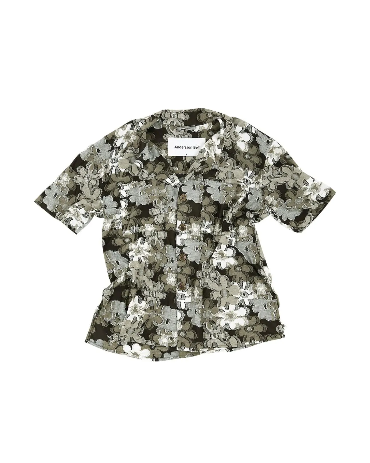 Andersson Bell Flower Knit Shirts Atb953M(Khaki)-Men Shirts