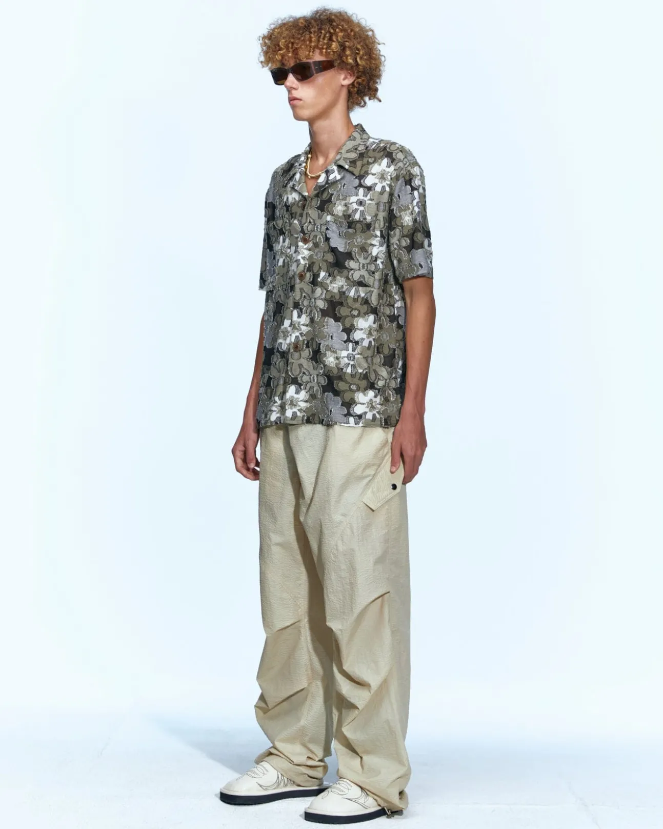 Andersson Bell Flower Knit Shirts Atb953M(Khaki)-Men Shirts