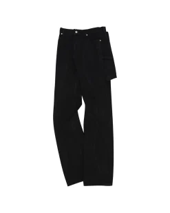 Andersson Bell Glen Overdyed Wrap Straight-Leg Jeans Apa643W(Black)-Women Jeans