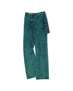 Andersson Bell Glen Overdyed Wrap Straight-Leg Jeans Apa643W(Bluegreen)-Women Jeans