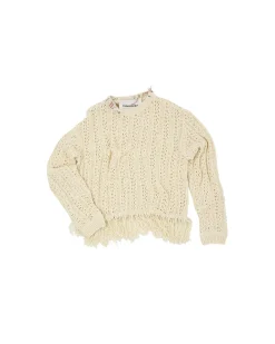 Andersson Bell Gorden Cable Knit Atb958M(Ivory)-Men Knitwear