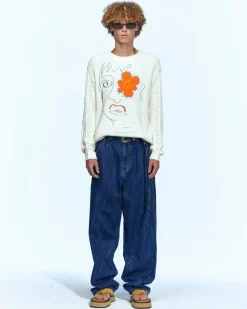 Andersson Bell Huge Boy Wide-Leg Jeans Apa646M(Blue)-Men Trousers
