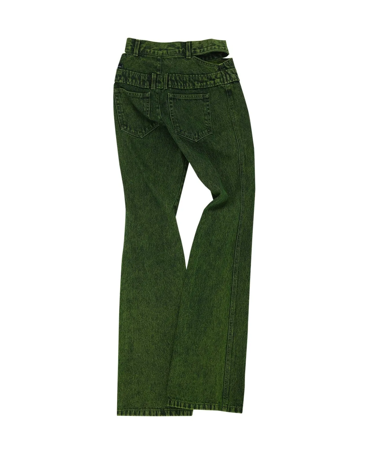 Andersson Bell Joan Double Waist Denim Apa605W(Green)-Women Jeans