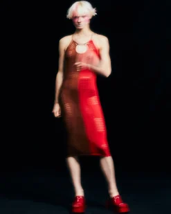 Andersson Bell Keira Block Knit Dress Atb935W(Red)-Women Dresses