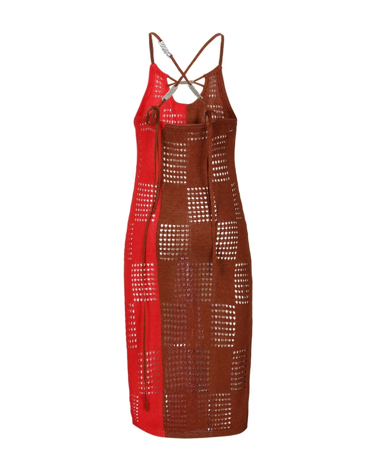 Andersson Bell Keira Block Knit Dress Atb935W(Red)-Women Dresses