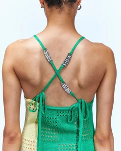 Andersson Bell Keira Block Knit Dress Atb935W(Green)-Women Dresses