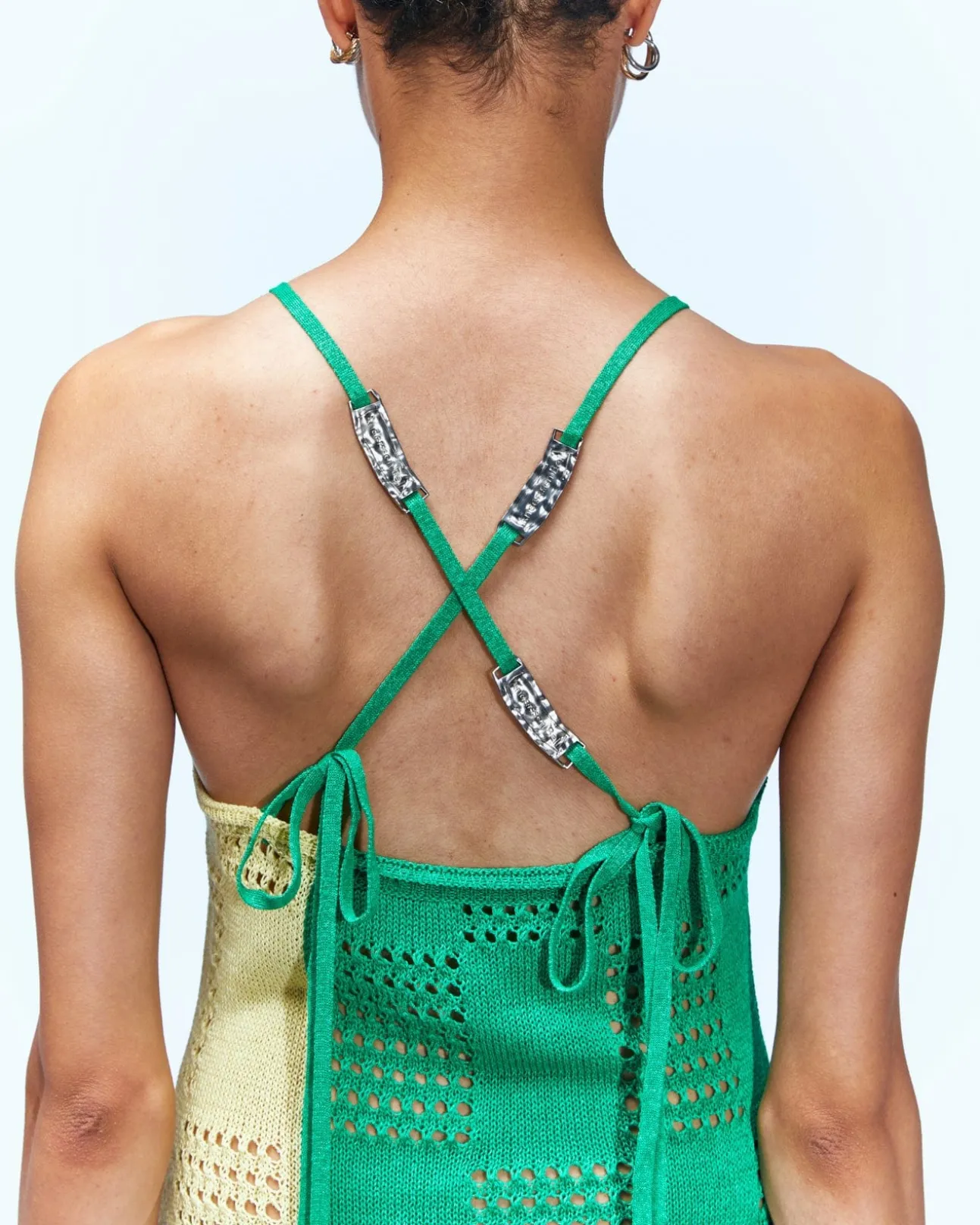 Andersson Bell Keira Block Knit Dress Atb935W(Green)-Women Dresses
