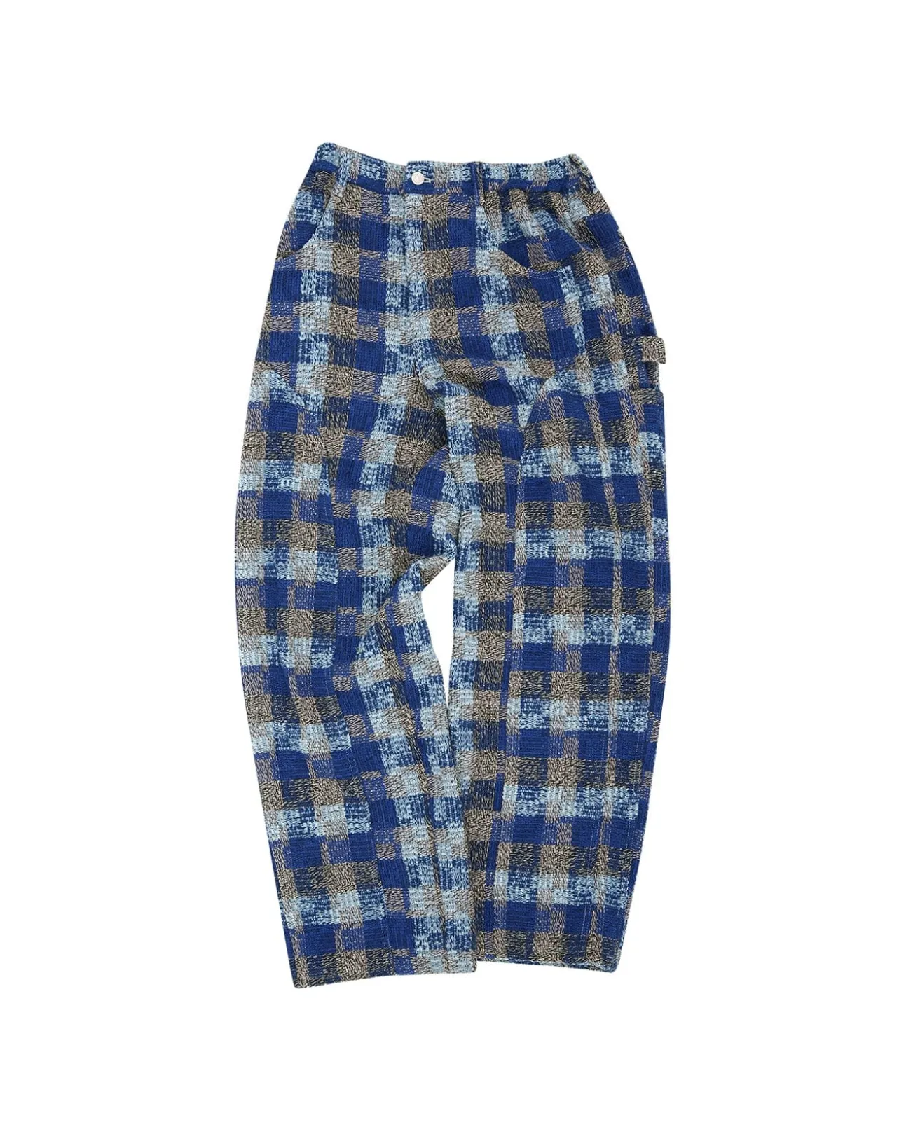 Andersson Bell Kenley Check Beach Pants Apa593M(Blue)-Men Trousers