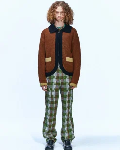 Andersson Bell Kenley Check Beach Pants Apa593M(Green)-Men Trousers