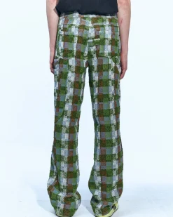 Andersson Bell Kenley Check Beach Pants Apa593M(Green)-Men Trousers