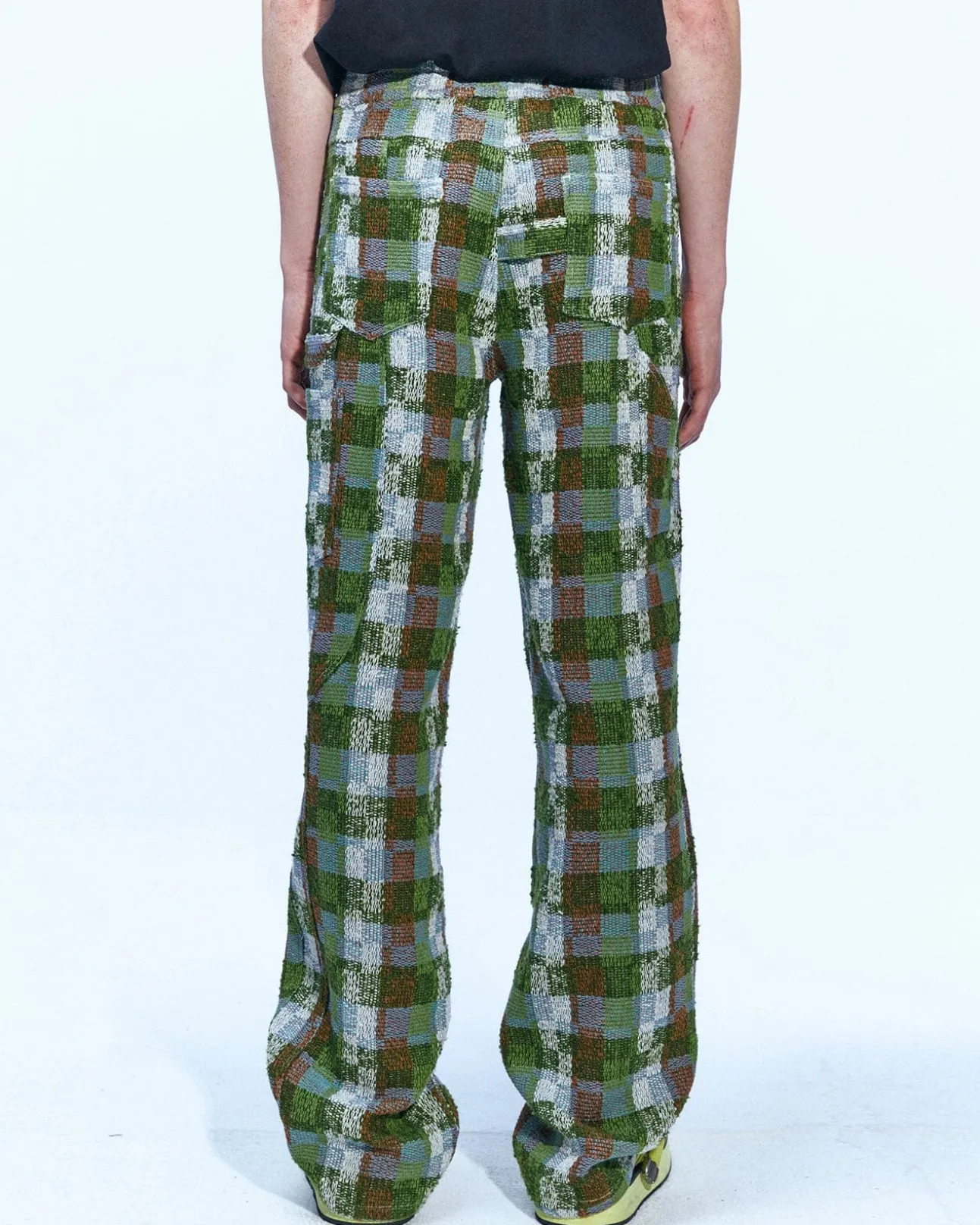 Andersson Bell Kenley Check Beach Pants Apa593M(Green)-Men Trousers
