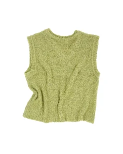 Andersson Bell Layie Leaf Vest (Italian Yarn) Atb868M(Green)-Men Knitwear
