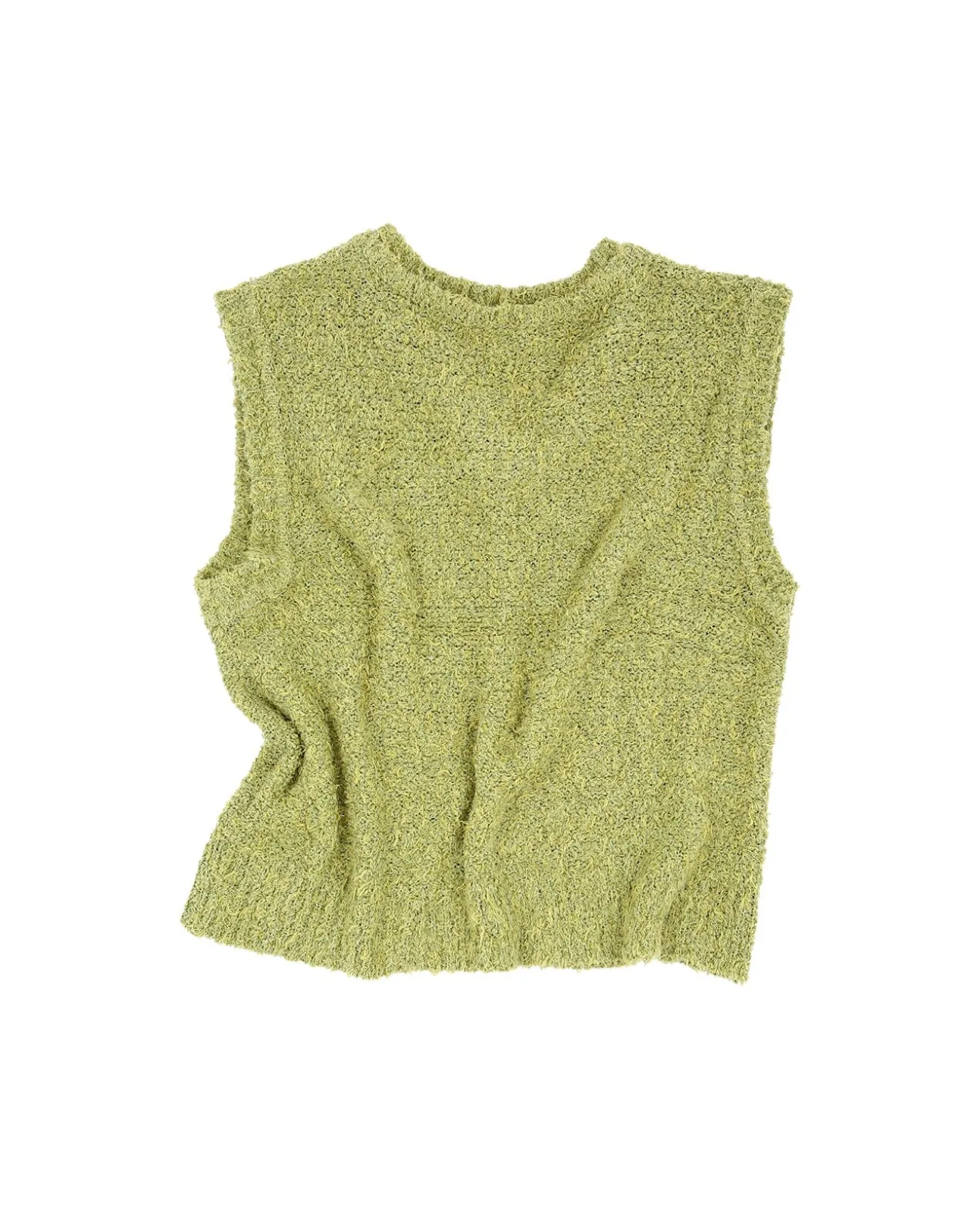 Andersson Bell Layie Leaf Vest (Italian Yarn) Atb868M(Green)-Men Knitwear