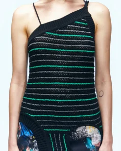 Andersson Bell Leah Cut-Out Long Top Atb941W(Black)-Women Tops