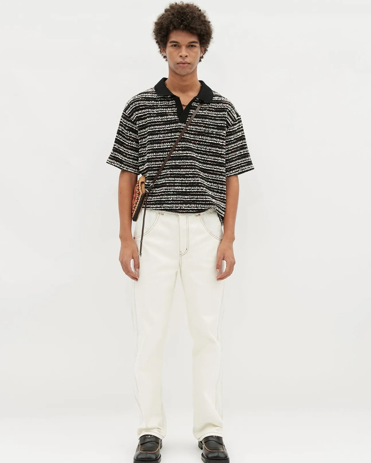 Andersson Bell Macist Beach Pants Apa529M(Ivory)-Men Trousers
