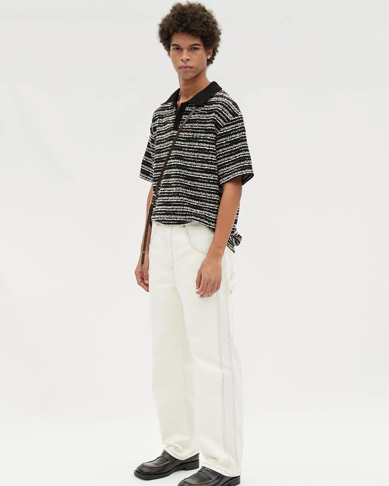 Andersson Bell Macist Beach Pants Apa529M(Ivory)-Men Trousers