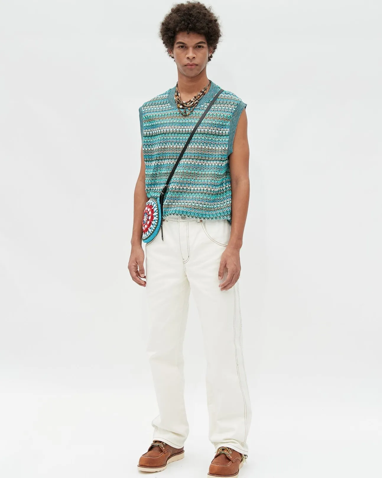 Andersson Bell Macist Beach Pants Apa529M(Ivory)-Men Trousers