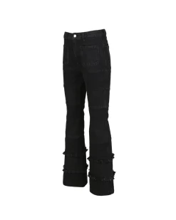 Andersson Bell Mahina Blocking Patchwork Jeans Apa607W(Black)-Women Jeans