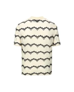 Andersson Bell Majorca Sheer Collar Knit Atb963M(Beige)-Men Knitwear