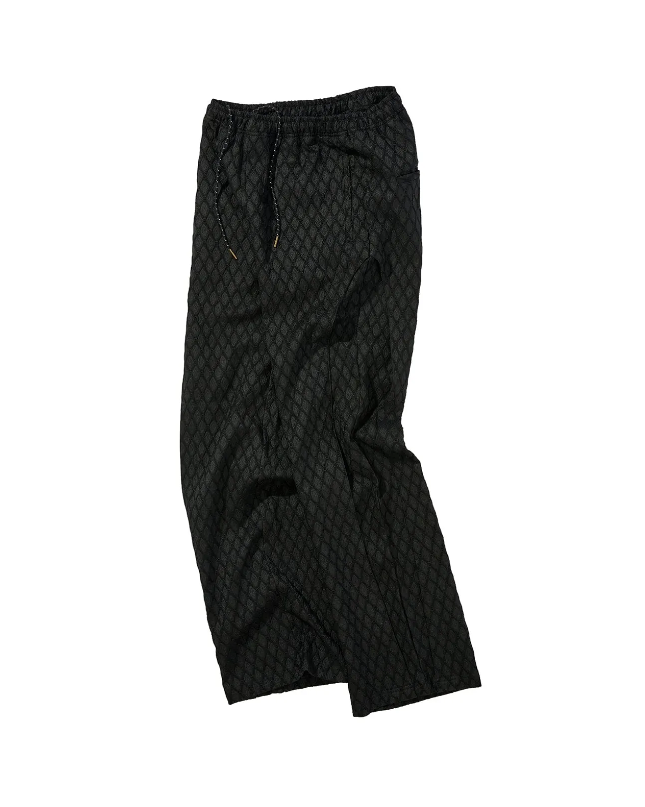 Andersson Bell Makeni Jacquard Track Pants Apa590M(Black)-Men Trousers