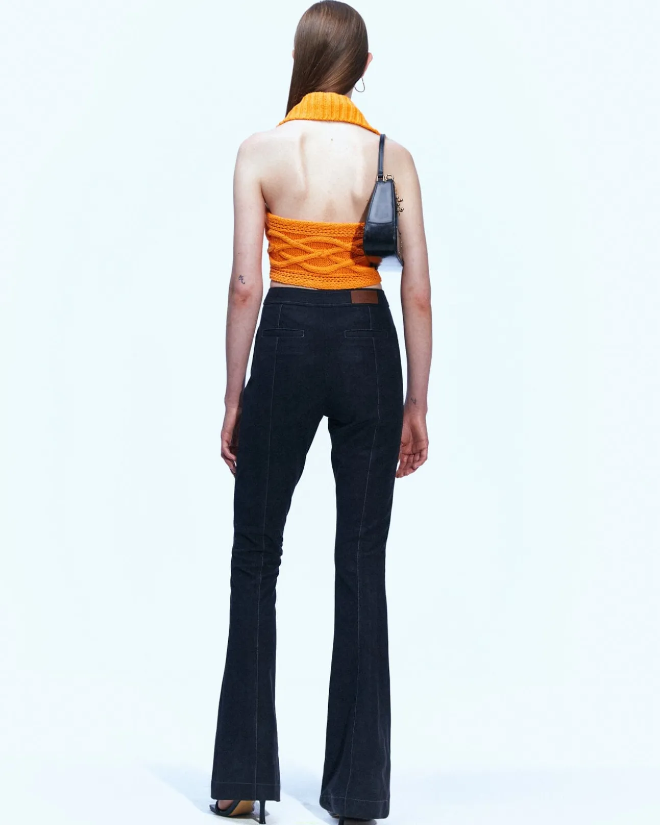 Andersson Bell Marlow Halter Cable Top Atb890W(Mandarin)-Women Tops